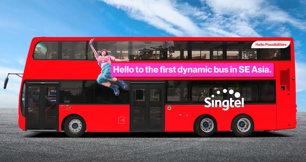 [해외OOH] 싱가포르 무브미디어, 동남아 최초 '더블데커 디지털 버스' 출범… 이동형 옥외광고의 새 장 연다.